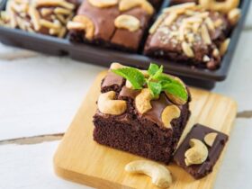 Resep Brownies Coklat Kacang Mete Simple